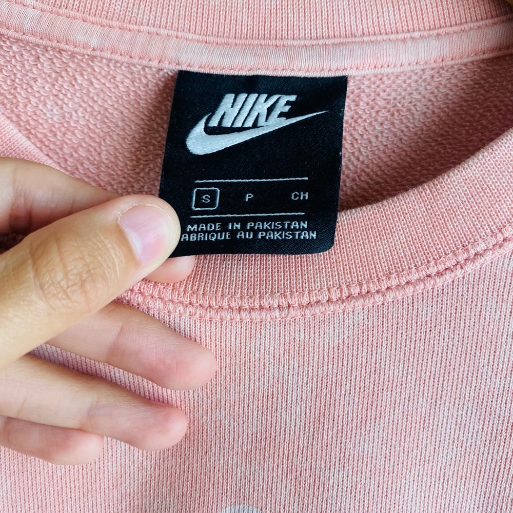 Nike Bleached Coral Summit Crew Crop Sweater S - Picture 5 of 11